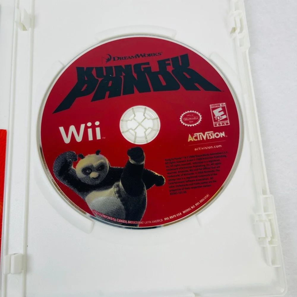 Kung Fu Panda Nintendo Wii Game Activision DreamWorks 2008 RVL-RKPE-USA